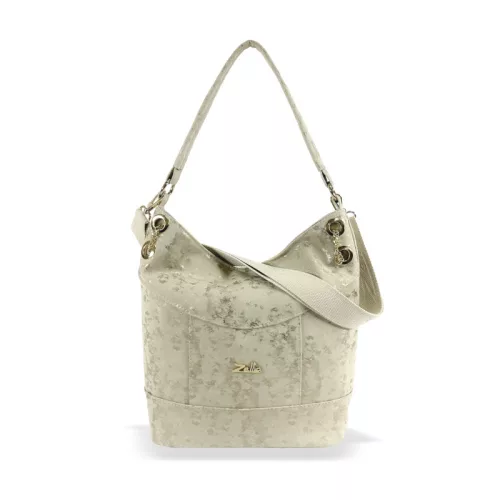 Zellia ZLB401 bézs női válltáska, oldalpántal 33 x 27 x 12 cm