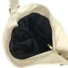 Zellia ZLB401 matt, krokodilmintás bézs női válltáska, oldalpántal 33 x 27 x 12 cm
