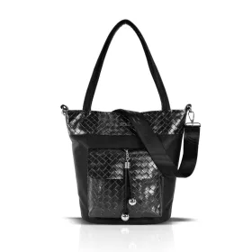   Zellia Zlb446 fekete női válltáska, shopper 30 x 35 x 15 cm