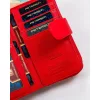 Peterson női piros színű pénztárca RFID, 16,5×9,5 cm
