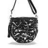 Zellia Zlb12 női fekete-ezüst oldaltáska 25 x 23 x 11 cm