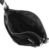 Zellia Zlb336 fekete lakk női oldaltáska, crossbody 26 x 18 x 9 cm