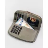 Peterson mintás, szürke női bőr pénztárca RFID védelemmel 18,5×10 cm