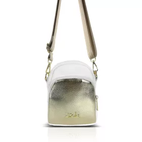   Zellia Zlb445 fehér-arany női oldaltáska, crossbody 18 x 15 x 7,5 cm