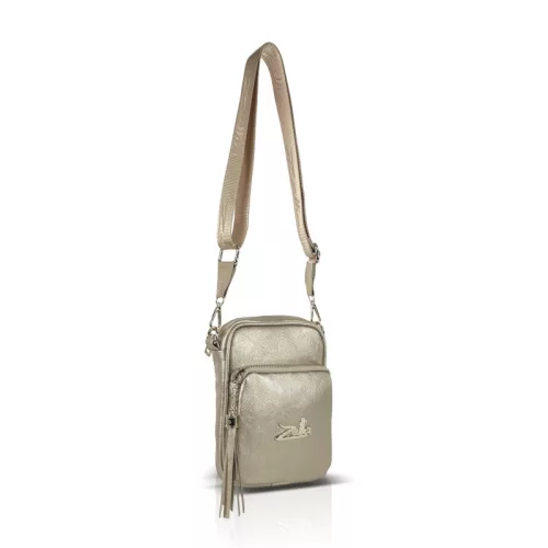 Zellia 24078 arany női oldaltáska, crossbody 21 x 16 x 5,5 cm