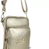 Zellia 24078 arany női oldaltáska, crossbody 21 x 16 x 5,5 cm