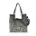 Zellia 26074 Pantera fekete-taupe párduc mintás női válltáska 37 × 36 × 13 cm