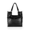 Zellia 26074 Pantera fekete-taupe párduc mintás női válltáska 37 × 36 × 13 cm