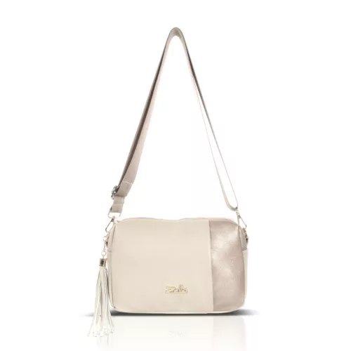 Zellia Női Oldaltáska Zlb210 Beige-Arany - Brw -