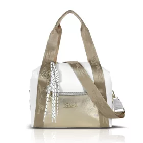 Zelia 24030 fehér-arany női válltáska 30 x 26 x 12 cm