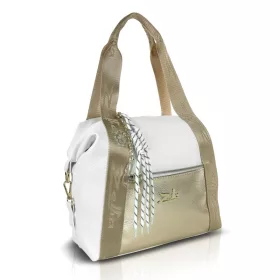 Zelia 24030 fehér-arany női válltáska 30 x 26 x 12 cm