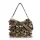 Zellia 26032 taupe virágdíszítéses női válltáska, oldalpánttal 30 x 24 x 6 cm