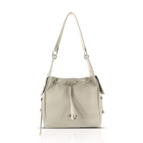   Zellia ZLB460 bézs-arany női bucket bag válltáska 27 × 26 × 13,5 cm