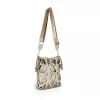Zellia  25096 bézs-arany női női vödörtáska, bucket bag 23 x 19,5 x 7,5 cm