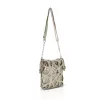 Zellia  25096 bézs-arany női női vödörtáska, bucket bag 23 x 19,5 x 7,5 cm