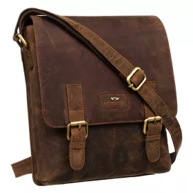Peterson Férfi Bőr Oldaltáska Ptn 996-B-Nsh-4895 Tan