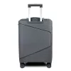 Zellia PPB088 sötétszürke keményfalú kabinbőrönd 55 cm