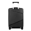 Zellia Ppb088 fekete keményfalú kabinbőrönd 55 cm