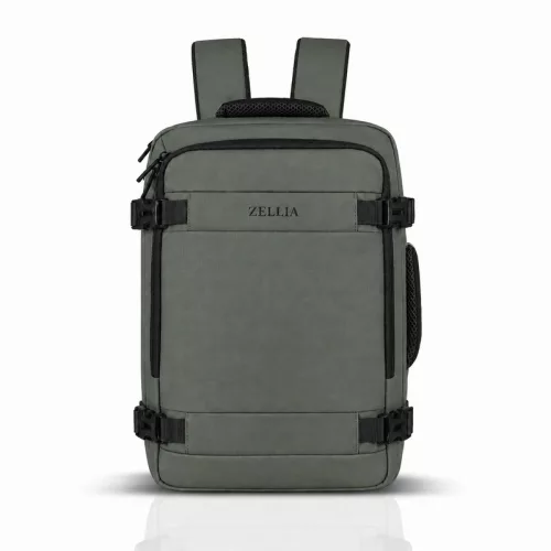 Zellia C-001 khaki WizzAir Ryanair kézipoggyász hátizsák 40 X 30 X 20 cm