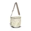 Zellia Zlb12 bézs-arany márvány mintás női oldaltáska 25 x 23 x 11 cm