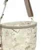Zellia Zlb12 bézs-arany márvány mintás női oldaltáska 25 x 23 x 11 cm