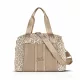 Zellia 24128 Pantera párduc mintás drapp-taupe női sporttáska, gymbag 40 × 30 × 19 cm