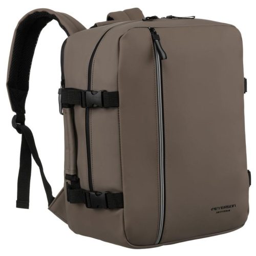 Peterson taupe hátizsák Wizz Air, Ryanair kézipoggyász  40 x 30 x 20 cm