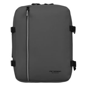   Peterson szürke hátizsák Wizz Air, Ryanair kézipoggyász 40 x 30 x 20 cm