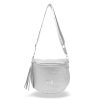 Zellia női, ezüst színű oldaltáska, crossbody