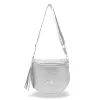Zellia női, ezüst színű oldaltáska, crossbody