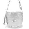 Zellia női, ezüst színű oldaltáska, crossbody