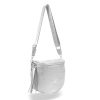 Zellia női, ezüst színű oldaltáska, crossbody