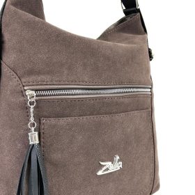   Zellia 23004 barna női válltáska, hátizsákká alakítható 38 x 34 x 9 cm
