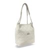 Zellia 25025 bézs-steppelt női válltáska 32 x 28 x 15 cm