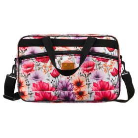   Rovicky R-Tl15608-8831 11 rózsaszín virág mintás utazótáska, kézipoggyász  40 X 25 X 20 cm