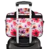 Rovicky R-Tl15608-8831 11 rózsaszín virág mintás utazótáska, kézipoggyász  40 X 25 X 20 cm