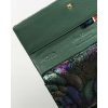 Peterson mintás, zöld női bőr pénztárca RFID védelemmel 19,5×10 cm