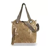 Zellia Zlb185 camel-arany márvány mintázatú női válltáska 32 X 31 X 11 Cm