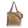 Zellia Zlb185 camel-arany márvány mintázatú női válltáska 32 X 31 X 11 Cm