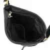 Zellia Zlb429 fekete, lakk női oldaltáska, crossbody 28 x 25 x 8,5 cm