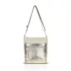 Zellia Zlb429 bézs-arany női oldaltáska, crossbody 28 x 25 x 8,5 cm