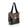 Zellia ZLB451 Mesh fekete-bronz női oldaltáska válltáska 32 x 31 x 11 cm