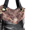 Zellia ZLB451 Mesh fekete-bronz női oldaltáska válltáska 32 x 31 x 11 cm