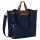 Peterson Ptn Cty-16-2256 sötétkék-konyakbarna női shopper, vállpánttal 40 x 32 x 14 cm