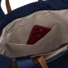 Peterson Ptn Cty-16-2256 sötétkék-konyakbarna női shopper, vállpánttal 40 x 32 x 14 cm