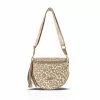 Zellia 21028 Pantera párduc mintás bézs-taupe női oldaltáska 23 x 11 cm 