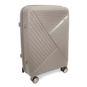   Zellia keki színű keményfalú kabinbőrönd, kézipoggyász  55 x 39 cm