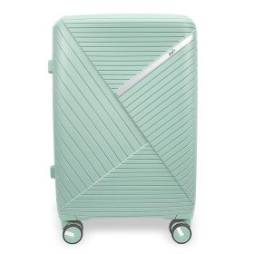   Zellia nagyméretű mentazöld, keményfalú bőrönd  75 x 51 x 31 cm