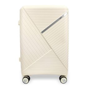   Zellia bézs 3 db-os, keményfalú bőrönd szett 55-65-75 cm