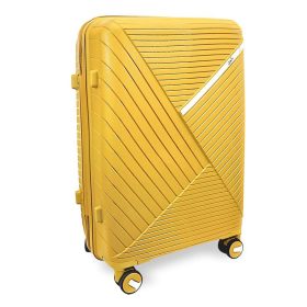   Zellia nagyméretű sárga, keményfalú bőrönd  75 x 51 x 31 cm